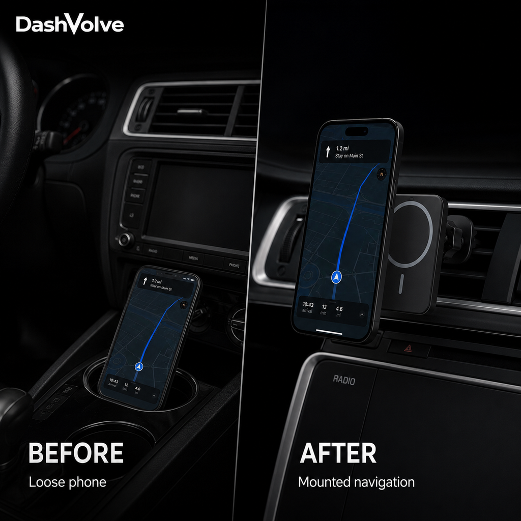 DashVolve Magnetic Car Phone Mount Charger