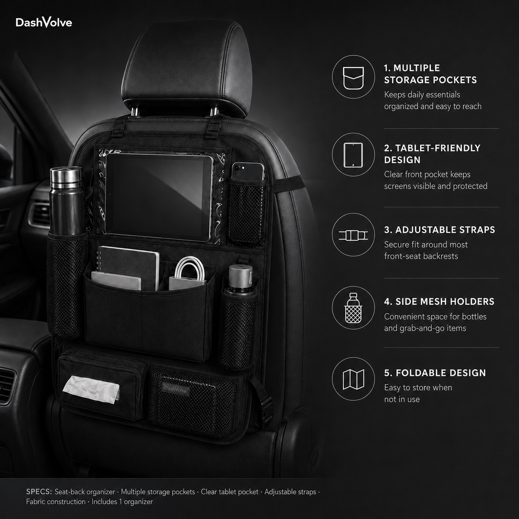 DashVolve Backseat Car Organizer